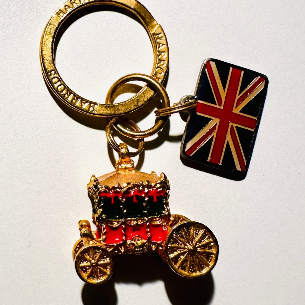 Harrods of London Coach Keyring Charm